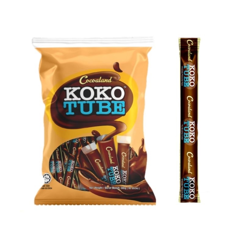 [TKM] Cocoaland Koko Tube Chocolate Stick 80's x 7g | Shopee Malaysia