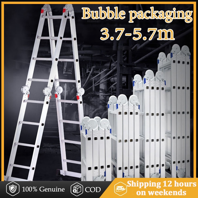 20 Steps Aluminium Multipurpose Ladder Heavy Duty Tangga Lipat