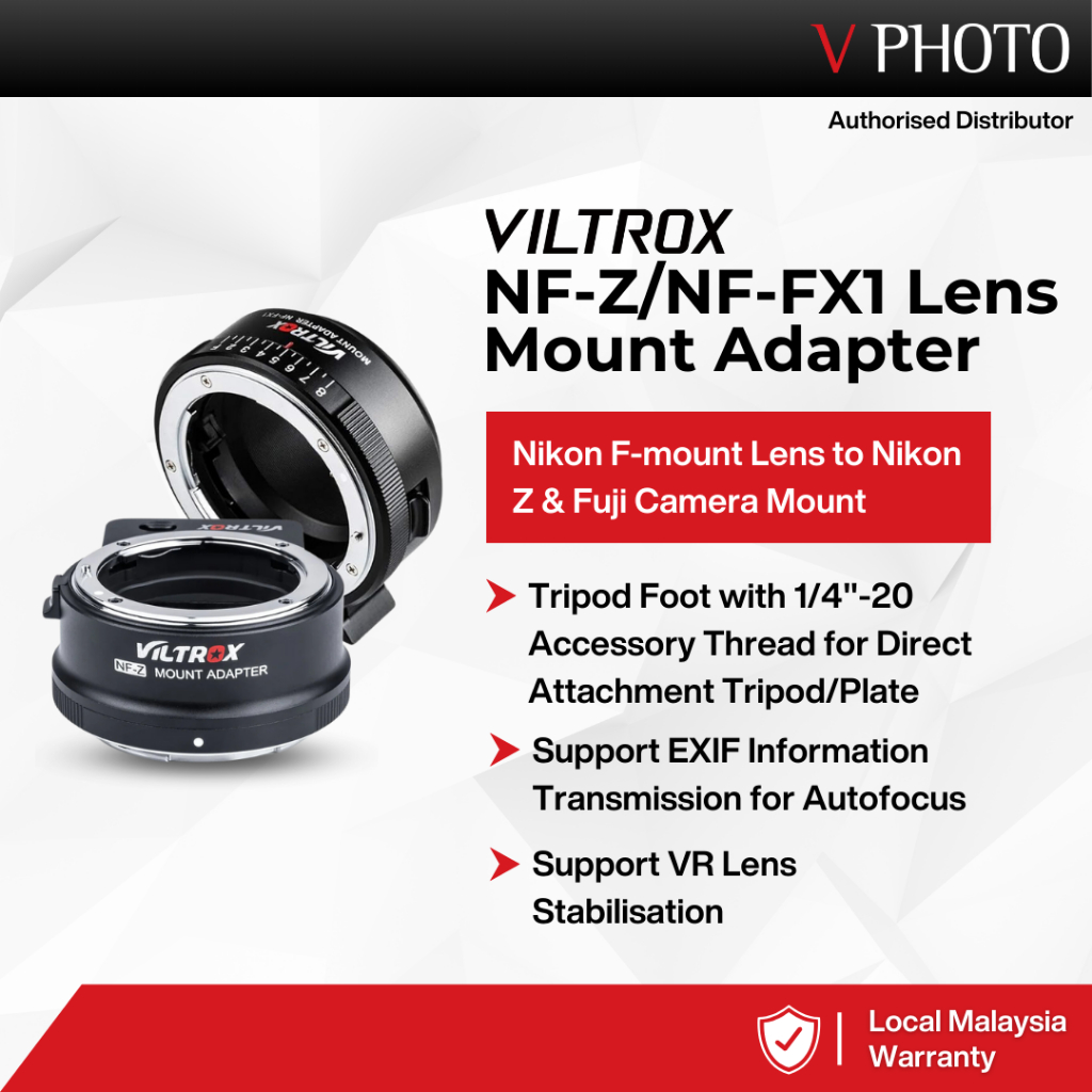 VILTROX NFFX1 / NFZ Auto Focus Manual Focus Mount Nikon Fmount