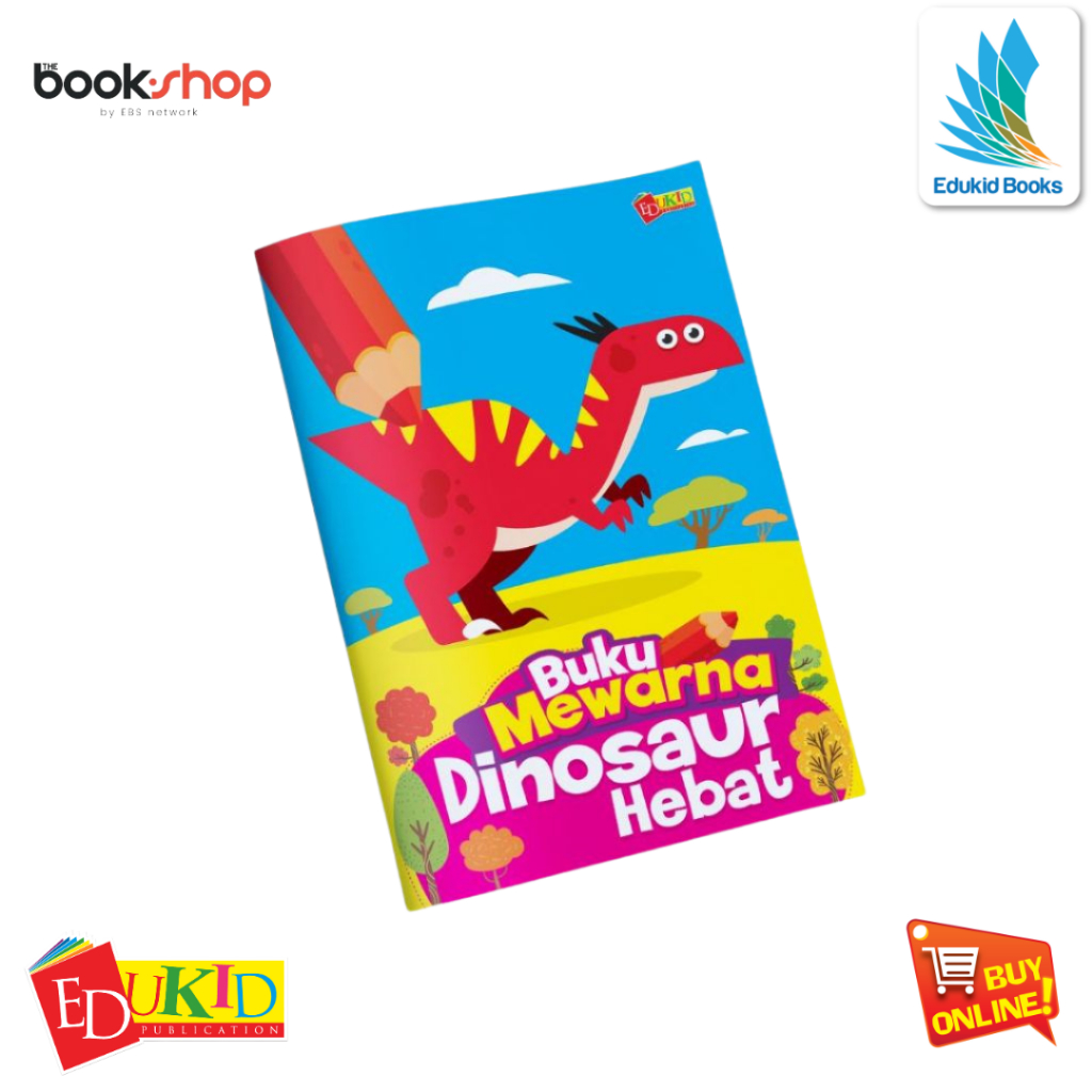 Buku Mewarna - Buku Mewarna Dinosaur Hebat - Buku Kanak-Kanak ...