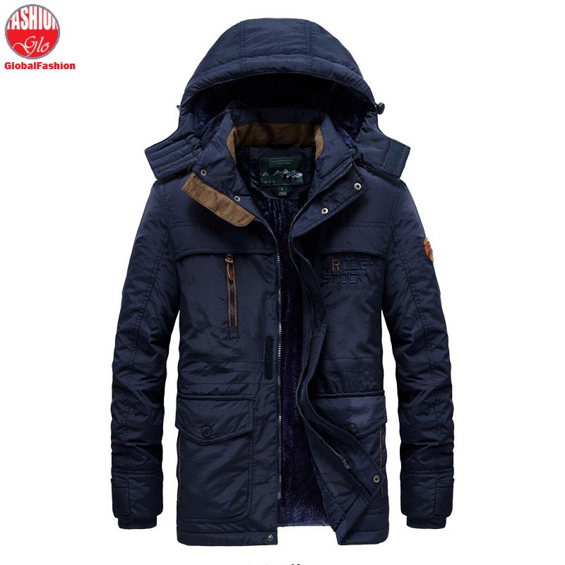 Plus Size Winter Jacket Men Baju Sejuk Lelaki Tebal Saiz Besar Thick Warm Plush Windbreaker Shopee Malaysia
