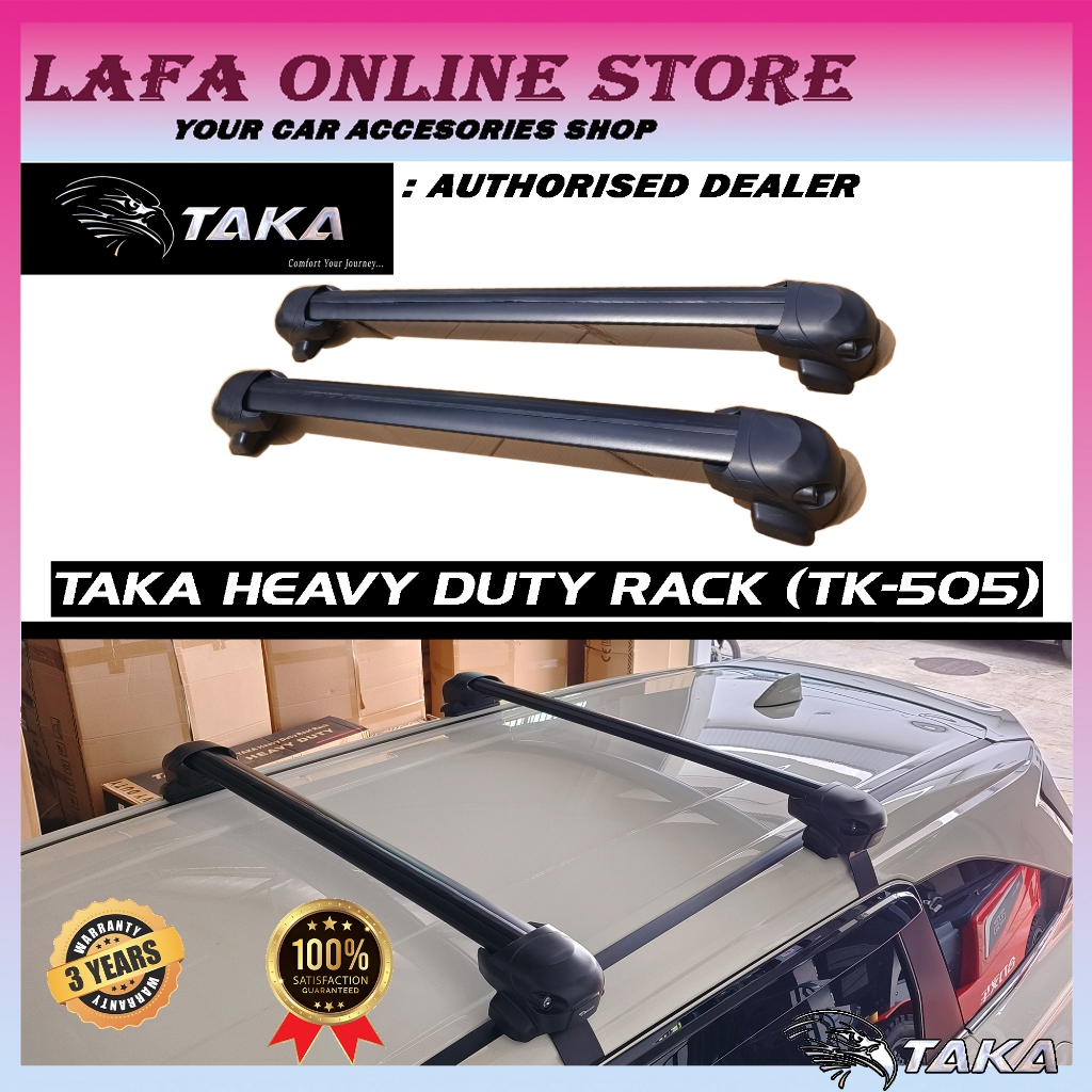 TAKA Heavy Duty Roof Rack (TK-505) For Roofbox / RTT / Kayak | MAX LOAD ...