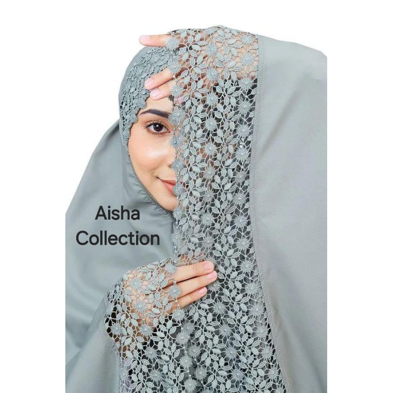 Telekung Aisya Rohani Lace telekung lace telekung murah teleung dewasa ...