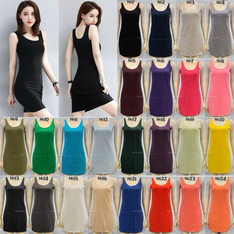 Women Singlet Inner Cotton Singlet Black Singlet Labuh Muslimah Inner ...