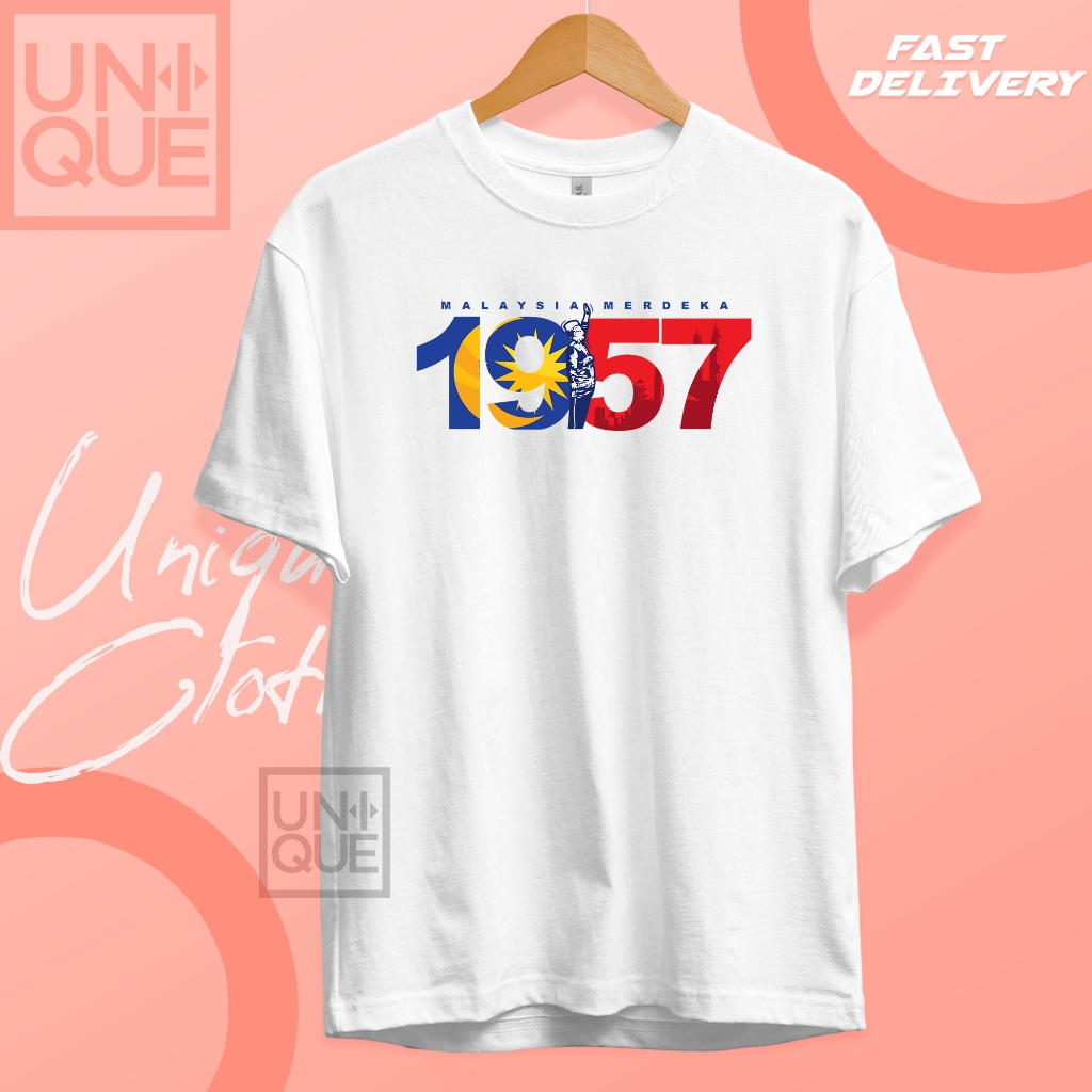 Merdeka 2025, 100% Premium Cotton T-shirt Unisex Kain Sejuk Short ...