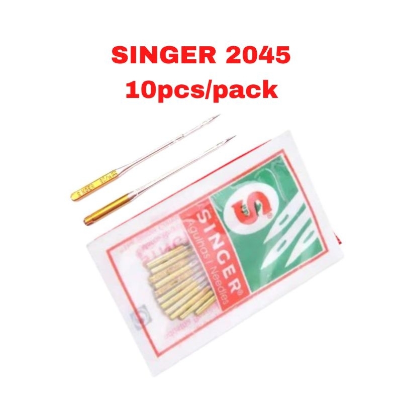 SINGER 2045 Ball Point Needles Jarum Emas Yellow Needles Jarum Mesin ...