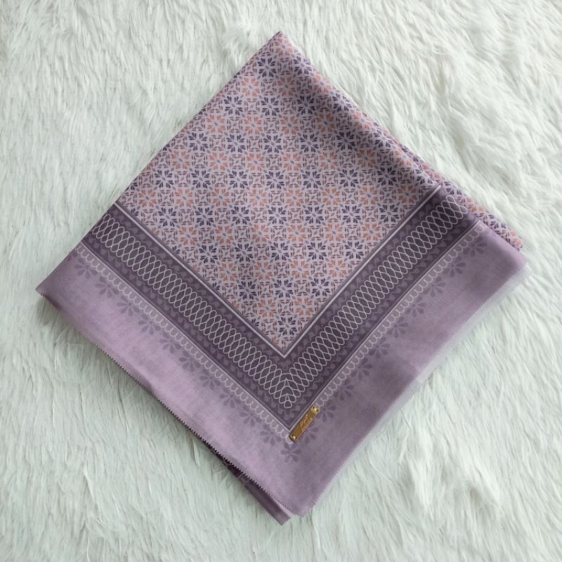 Tudung Bawal Cotton Voile Corak Monogram Bidang 45 | Printed Square ...