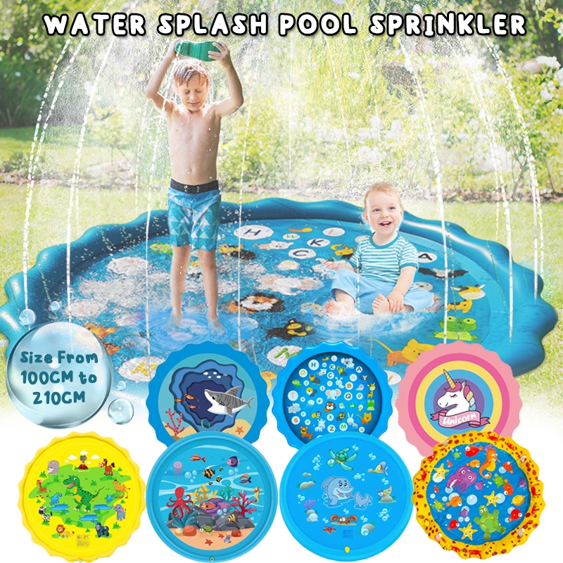GOOGOO BIRD Baby & Kids Durable PVC Water Splash Pool Sprinkler ...