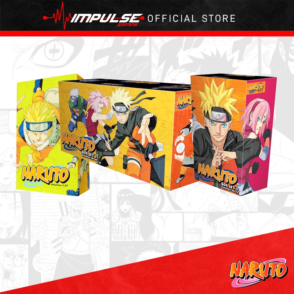 Manga Comic Book Naruto Box Set 13 Volumes 0172 with Premium [Viz Media Original] Shopee