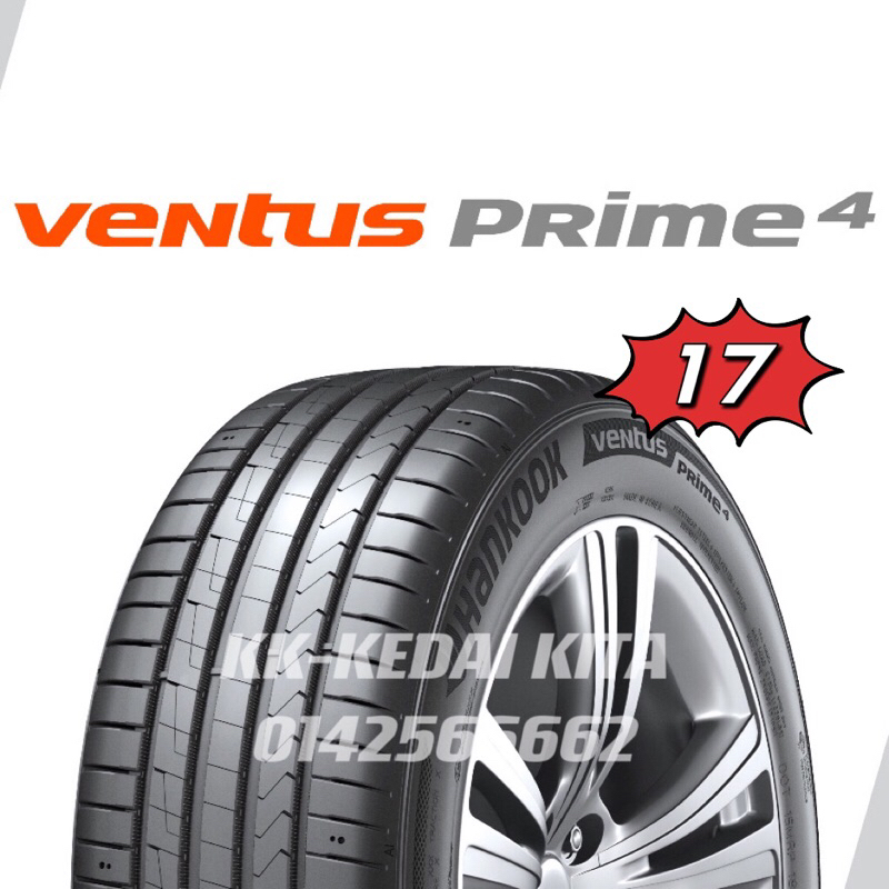 NEW TYRE HANKOOK VENTUS PRIME 4 K135 205/40/17 205/45/17 205/50/17 215 ...