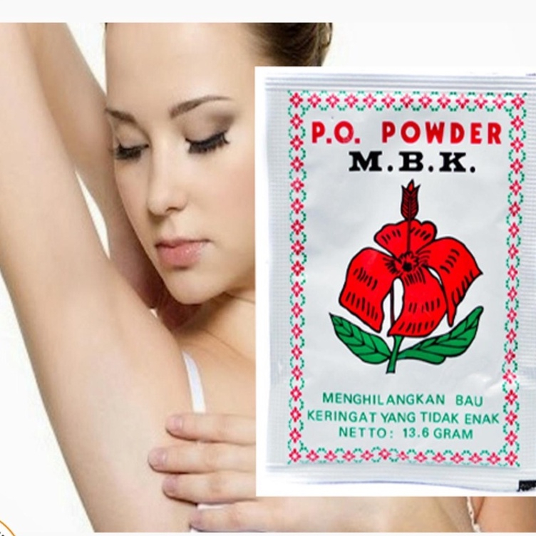Bedak / Powder MBK PO Deodorant Badan 1 Box isi 12 Sachet | Shopee Malaysia