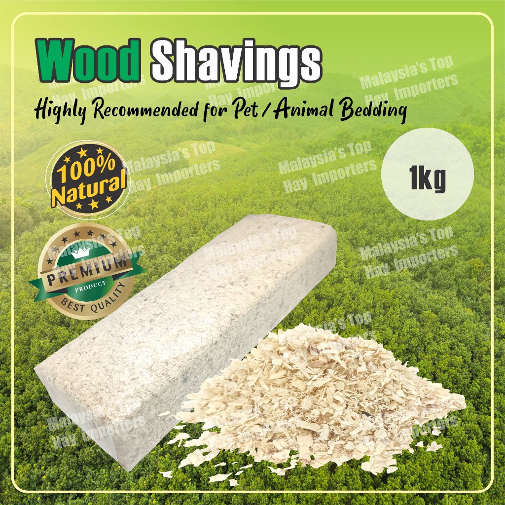 Soft Comfortable bedding Wood Shavings 1kg for animal hamster