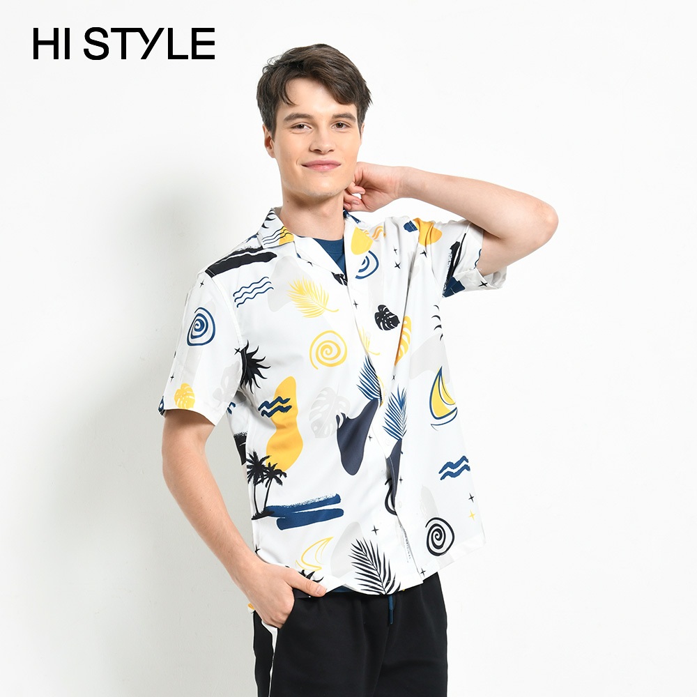 HI STYLE Men Short Sleeve Shirt - White - HSE410290 / Kemeja Lengan ...