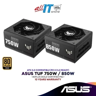ASUS TUF 750W / TUF 850W GOLD ATX3.0 PCIe5.0 Fully Modular Power Supply (TUF-GAMING-750G / TUF-GAMING-850G) 80+ GOLD PSU