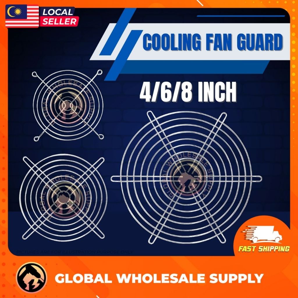 1PC Stainless Steel Grill Fan Guard Finger 4/6/8 Inch Protection for ...