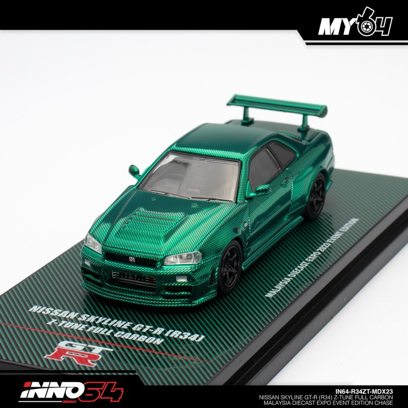 Inno64 NISSAN SKYLINE GT-R R34 Z-TUNE FULL CARBON MALAYSIA DIECAST EXPO ...
