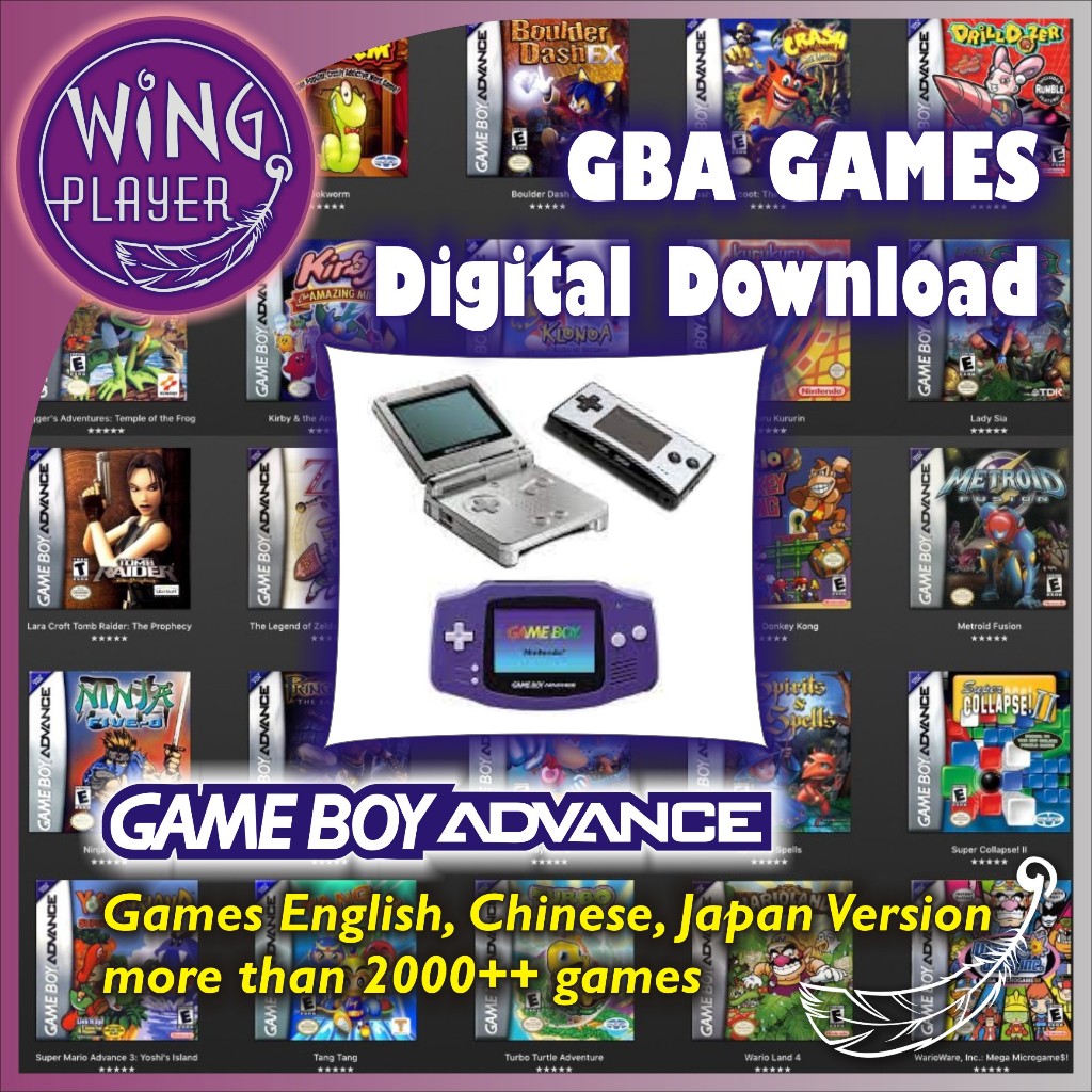 GBA Game Digital Download - chat seller to take stock list | Shopee ...
