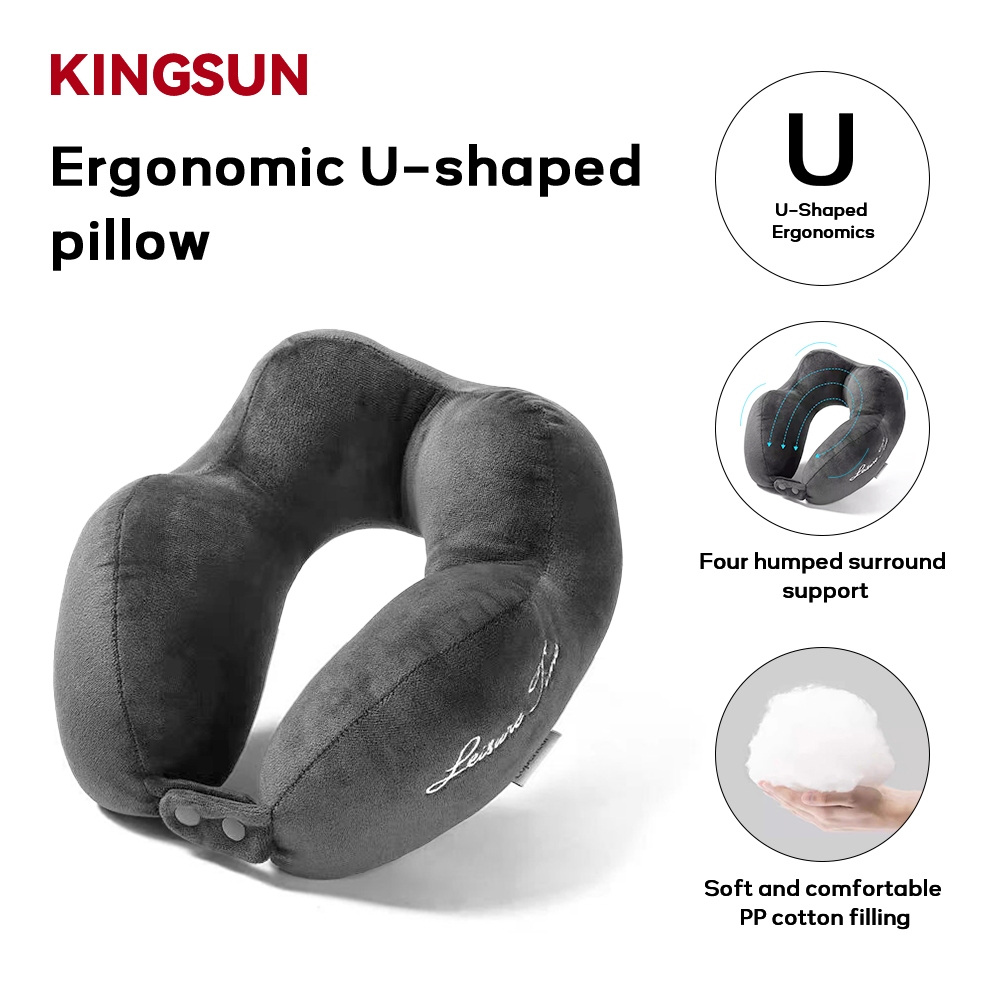 Kingsun Portable Memory Foam U Shape Pillow Travel Neck Support