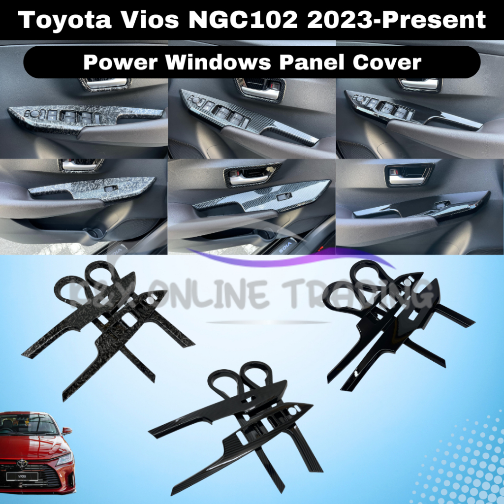 Toyota Vios NGC102/AC100 2023-Present Carbon Trim&Glossy Black Power ...