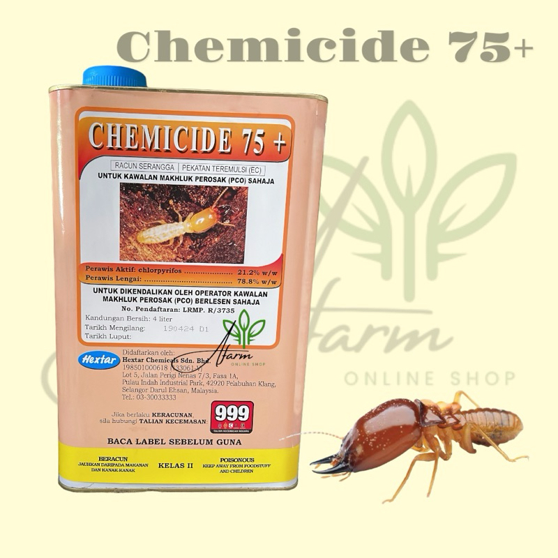 4L Hextar Chemicide 75+ Racun Anai Anai Dalam Rumah Anai Anai Racun