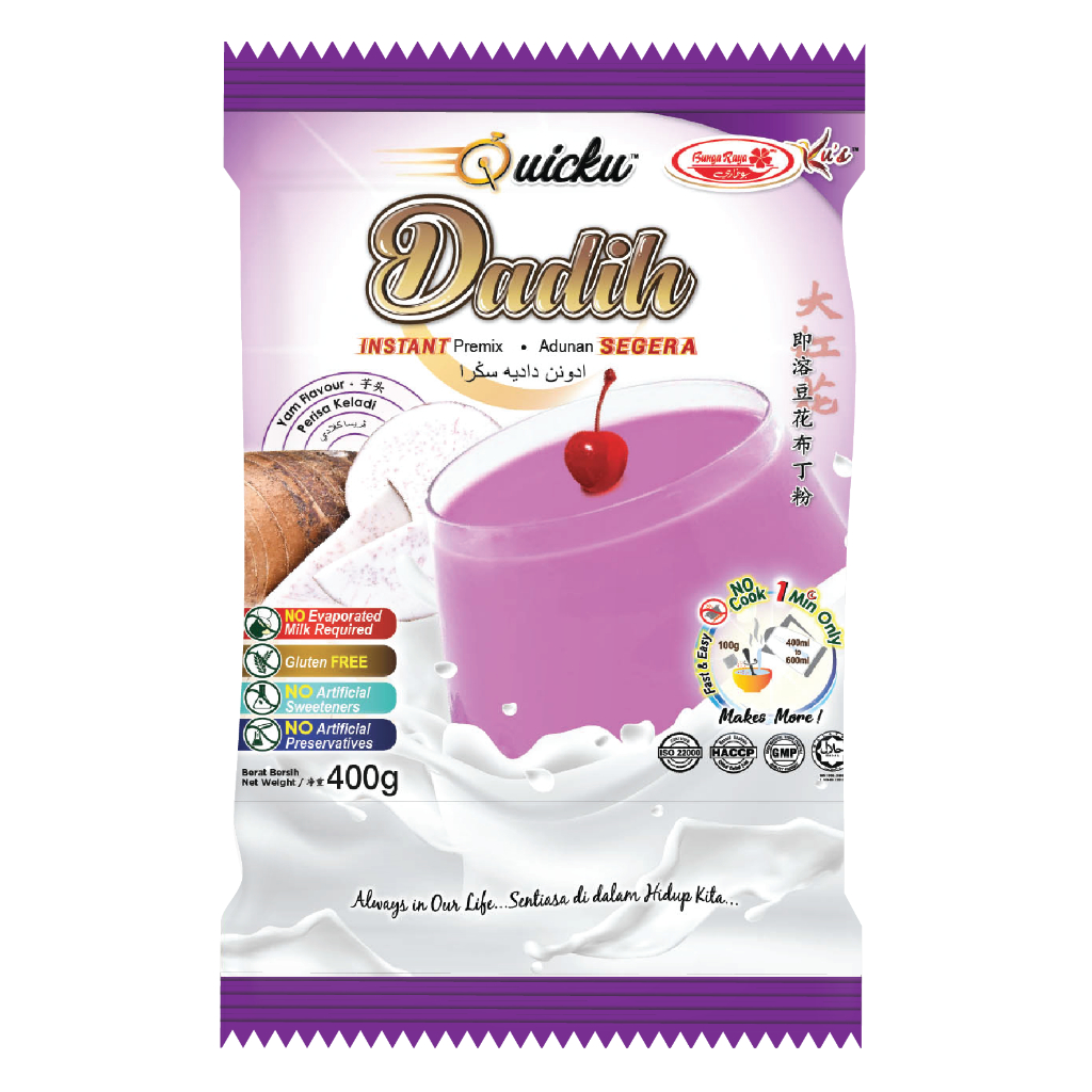 [BORONG] BUNGA RAYA KUS Serbuk Dadih Segera 400g || Instant Beancurd ...