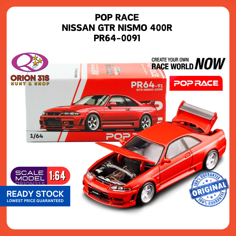 Pop Race Nissan GTR Nismo 400R PR64-0091 JDM Original 1/64 Diecast Car ...