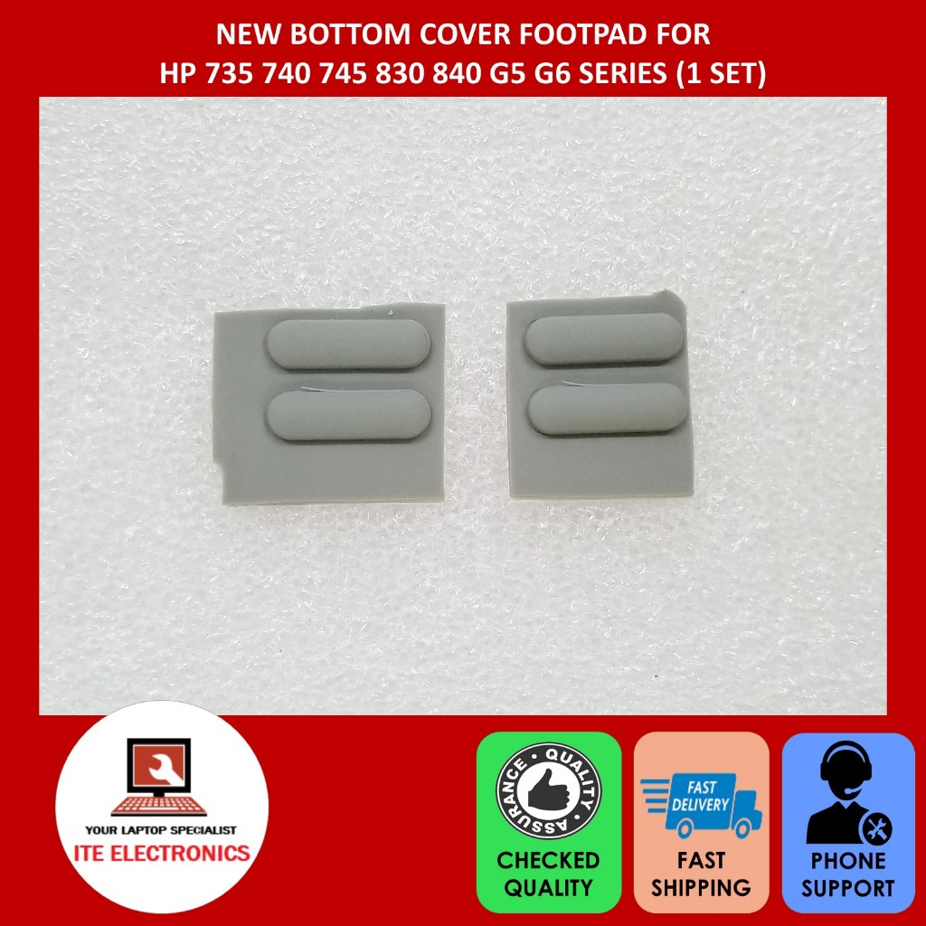 4 Replacement Rubber Feet For HP 840 G5/G6, 745 G5/G6, 830, 735 Laptops – Black