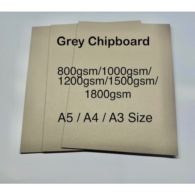 Grey Chipboard / A5 / A4 / A3 / Packing 10pcs /20pcs / 800gsm/1000gsm ...
