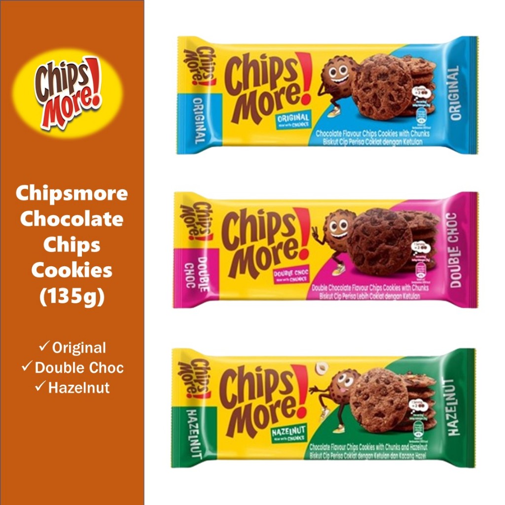 Chipsmore Chocolate Chips Cookies 135g | Shopee Malaysia