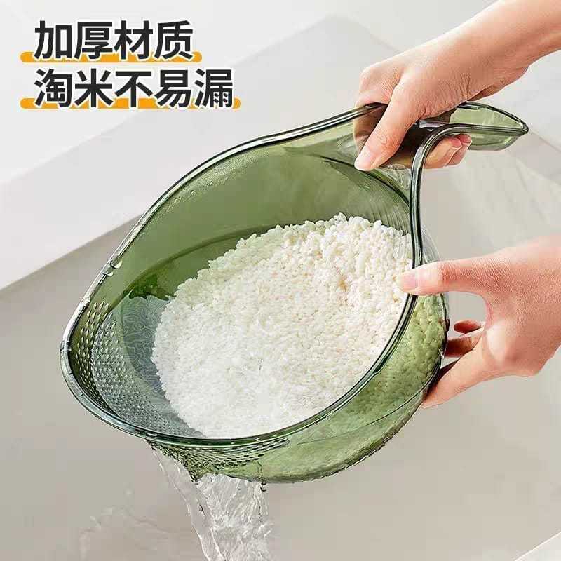 Single Handle Plastic Type Rice Washing Draining Basket 单柄塑料沥水篮 ...