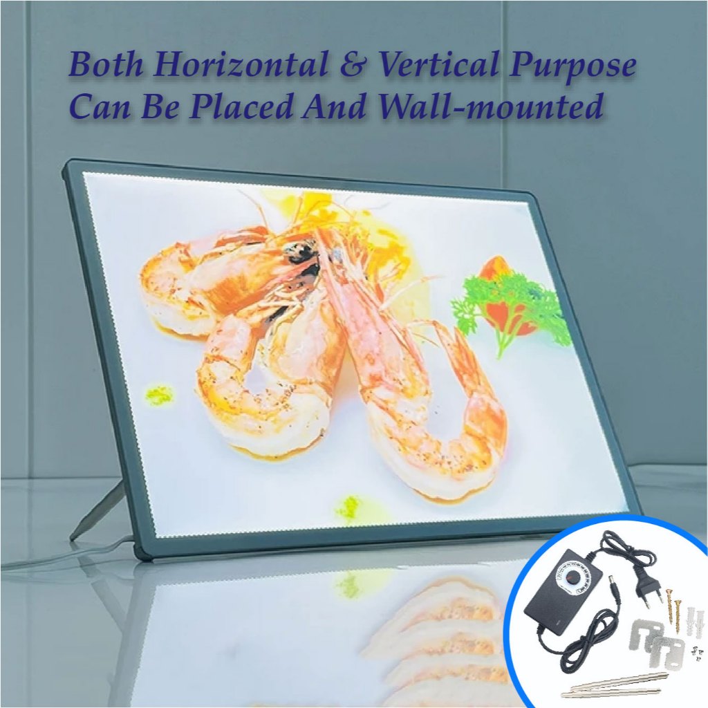 Light box price list menu LED luminous ordering card vertical ordering ...