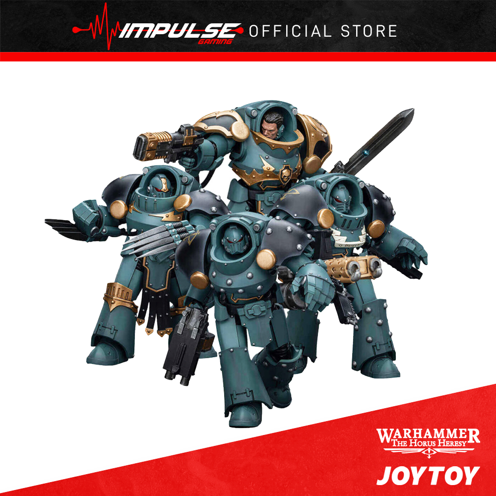 Figurine JoyToy Warhammer - Sons Of Horus Tartaros Terminator Avec Lightning Claws