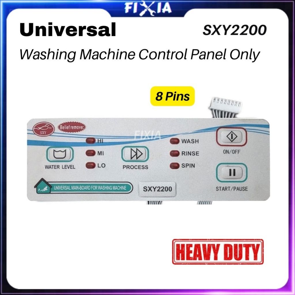 Universal AC200 SXY2200 VM288 Control Panel Only (8 Pins) Washing ...