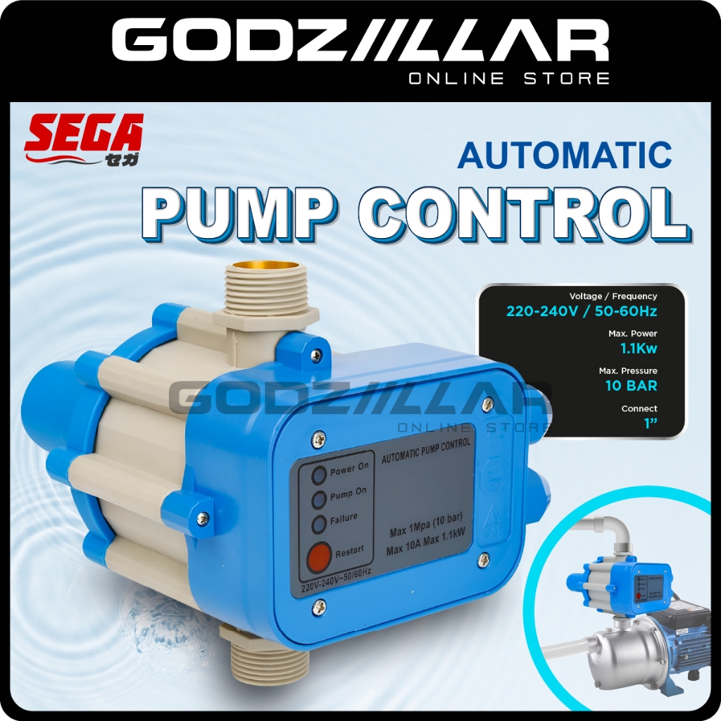 (1.5hp) Sega Automatic Water Pump Pressure Controller 1100W Switch ...