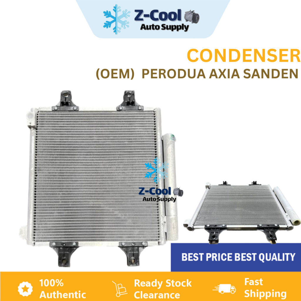 Condenser Aircond Car CHINA NEW Perodua Axia 2015-2022 Sanden Sistem ...