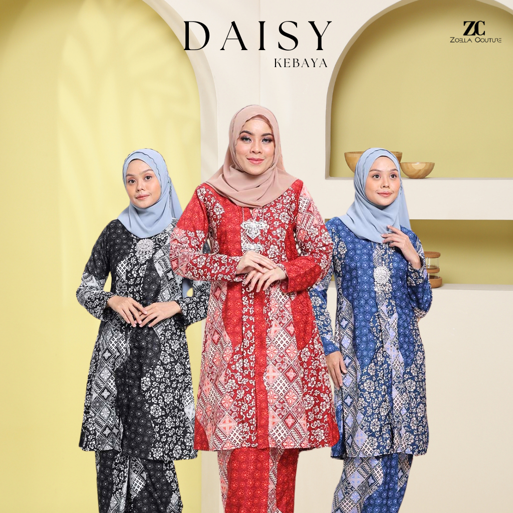 NEW LAUNCHING!! KEBAYA DAISY BATIK SAIZ S-3XL PREMIUM SUTERA DOBBY