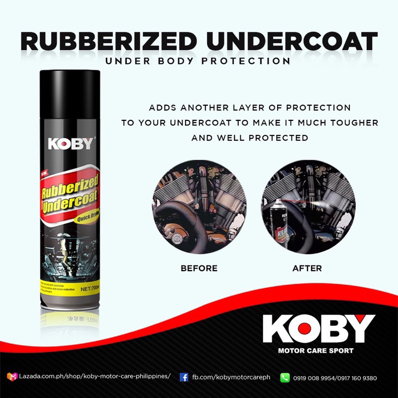 Koby Undercoating Spray Deargon / Veslee Anti Rust Spray Rubberized ...