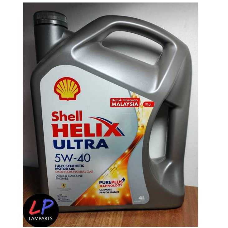 SHELL HELIX ULTRA 5W-40 FULL SYNTHETIC MOTOR OIL 4L | Shopee Malaysia