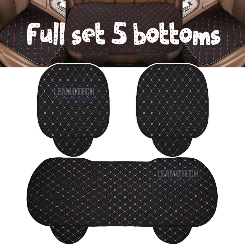 Universal Car Cushion Seat Cover Linen Kusyen Kereta Seat Cover Set for ...