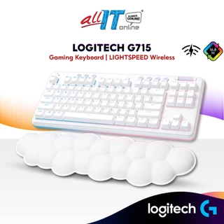 Logitech G715 TKL Wireless Mechanical Gaming Keyboard with LightSync RGB Lighting | Bluetooth® | LightSpeed - White Mist