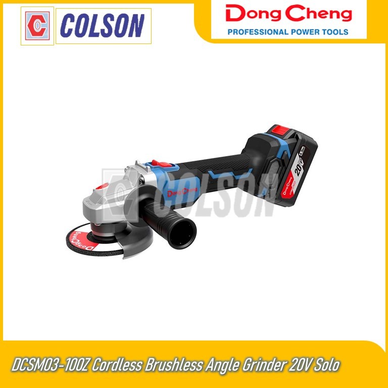 COLSON DONG CHENG DCSM03-100Z Cordless Brushless Angle Grinder 20V Solo ...