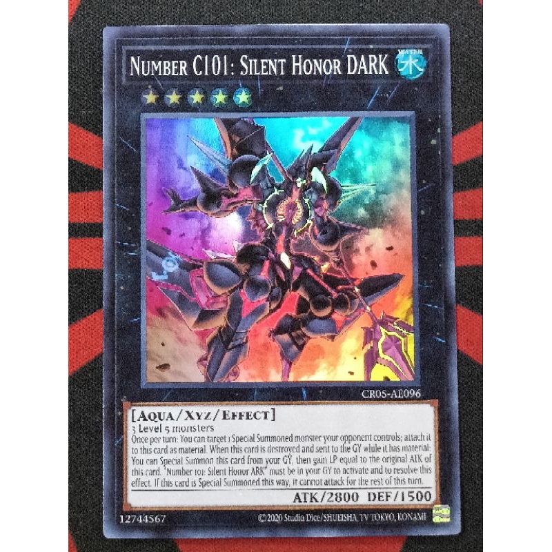 YUGIOH KONAMI CR05-AE096 Number C101: Silent Honor DARK (Super Rare ...
