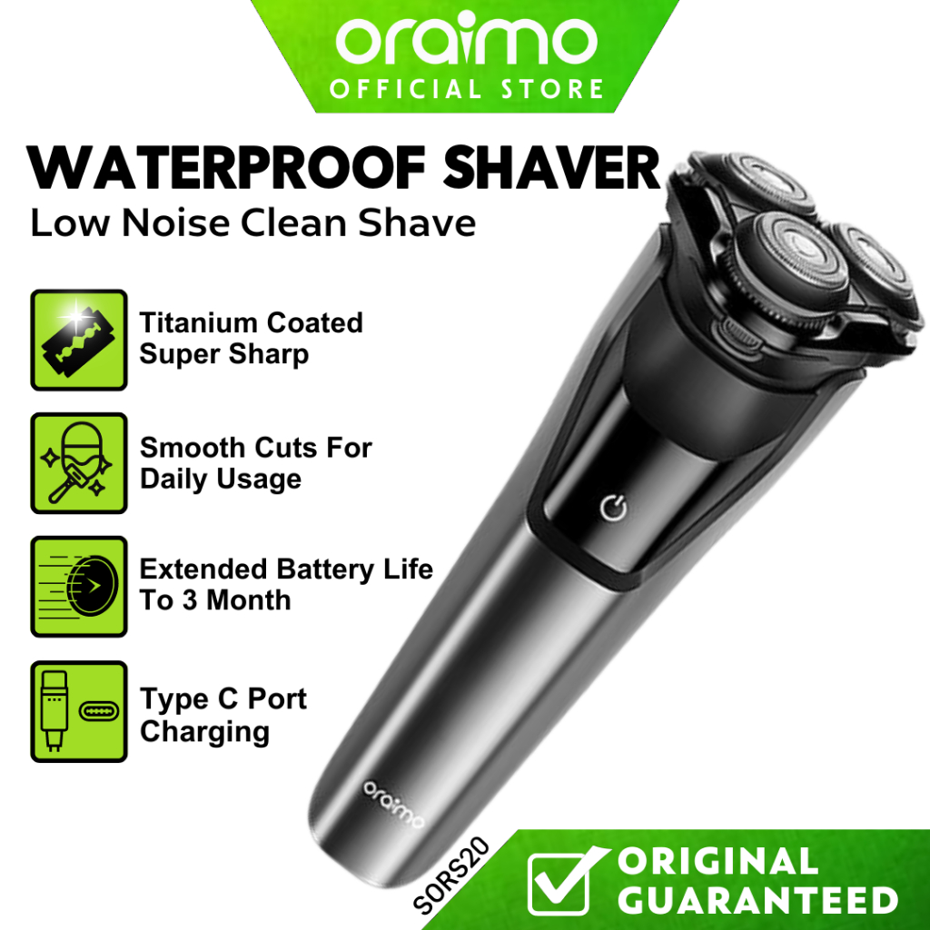 ORAIMO Electric Shaver Cordless Men Beard Rechargeable Grooming Kit ...