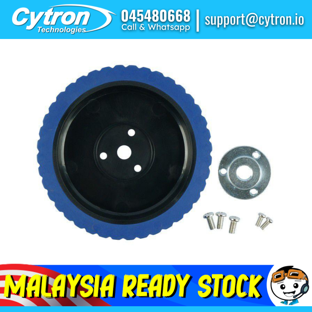 5 Inches Robot Wheel With Key Hub