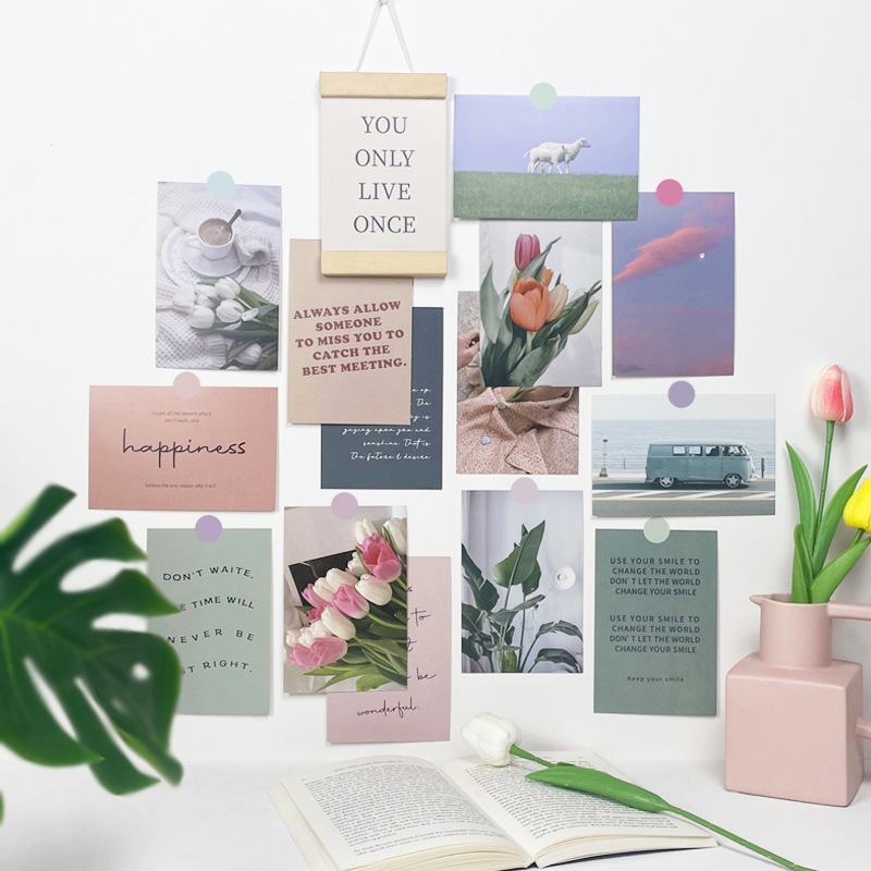 30pcs Inspirational Wall Decoration Card Aesthetic Hiasan Dinding Home ...