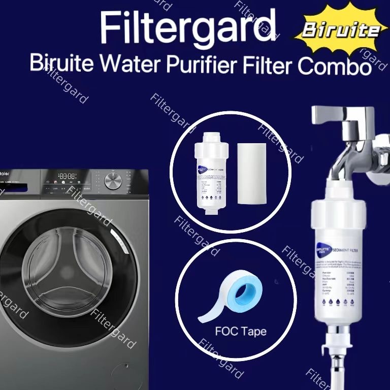 Filtergard Biruite 5" Washing Machine Shower Spray Sediment Water ...