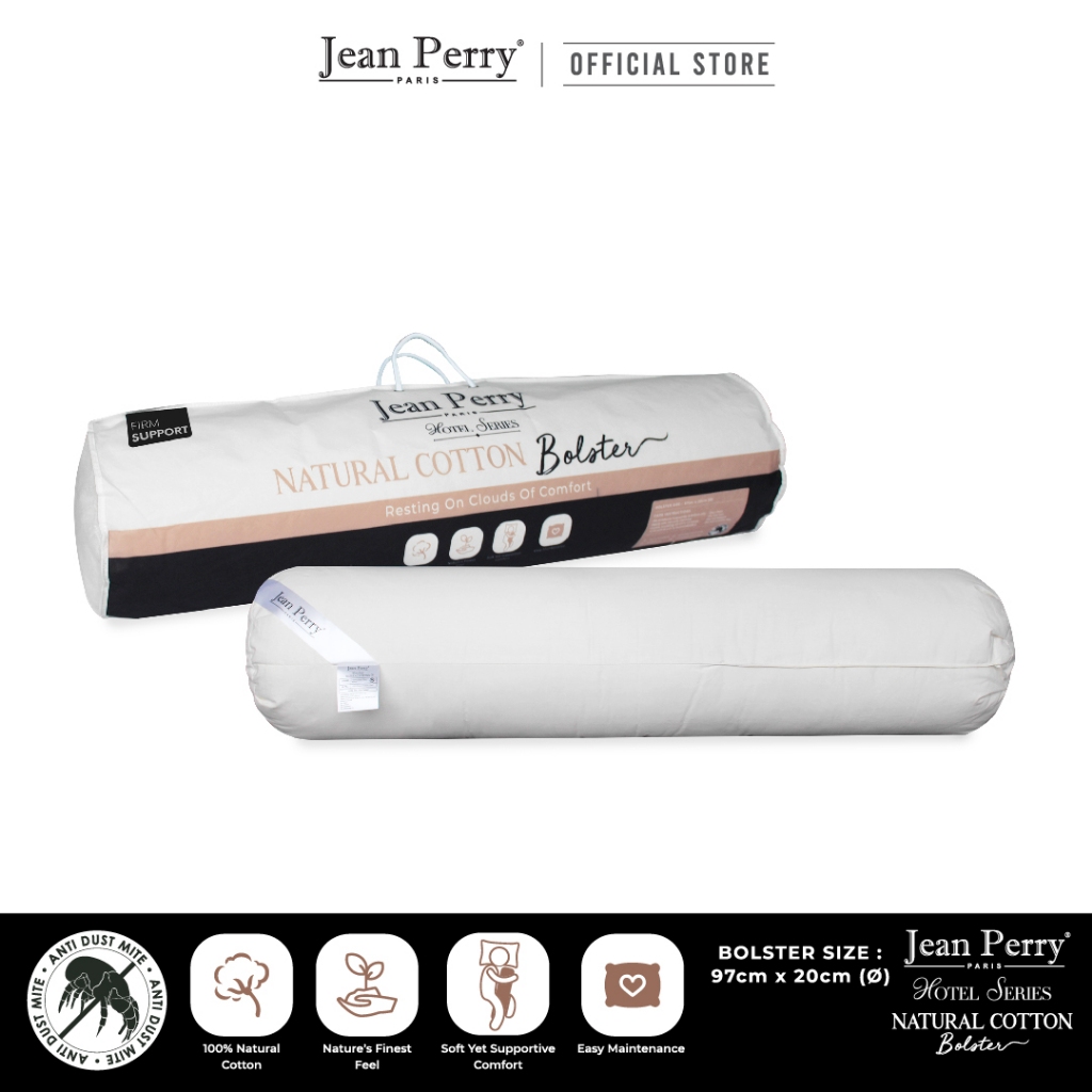 Jean Perry Hotel Series Natural Cotton Bolster | Shopee Malaysia