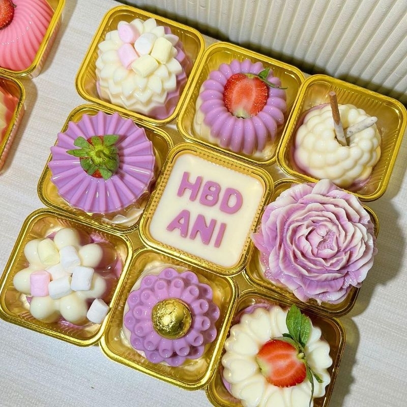 RORA - (10 Pcs) Dessert Box/ Pastry box/Snack box/Cake box /Mini Cup ...