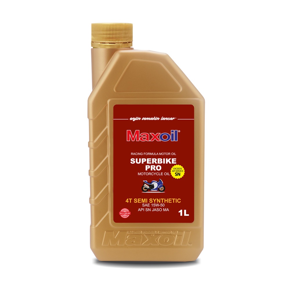 Maxoil 4T Semi Synthetic Superbike Pro 15W50 API SN (1L) | Shopee Malaysia