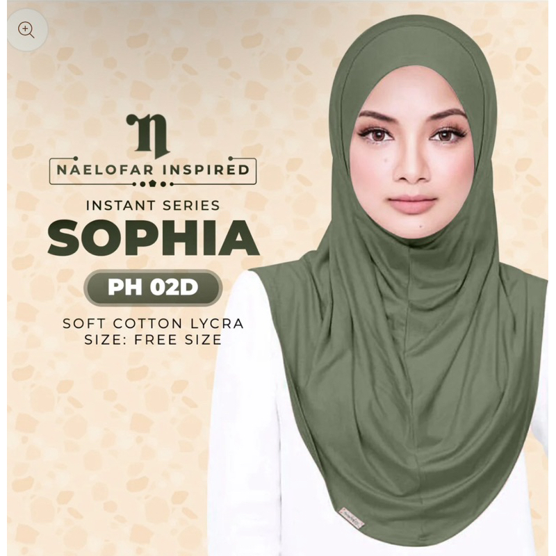 sophia instant naelofar hijab
